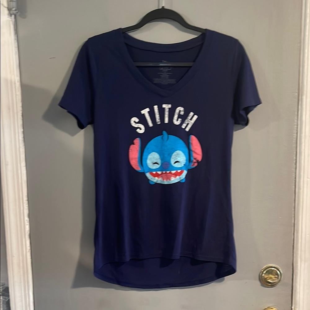 Disney TSUM‎ TSUM Stitch Navy Blue Graphic Tee M